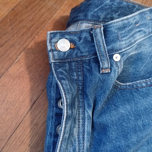 MADEWELL curvy low-slung straight jeans in palmina wash (sz29) - Picture 7 of 16